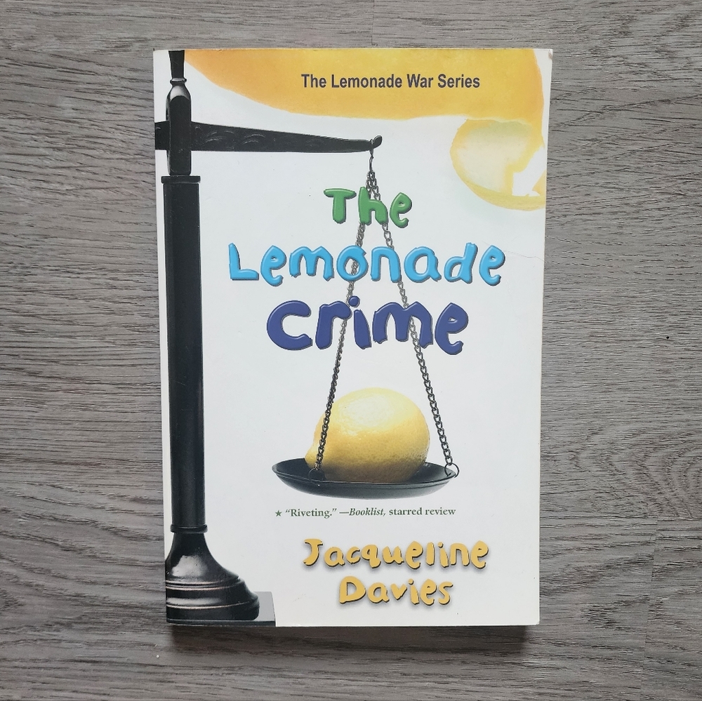 The Lemonade Crime by Jacqueline Davies Children's Fiction Chapter Book SIGNED